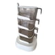 thumbnail image 1 of Ollas para condimentos, caja de condimentos giratoria vertical, ollas giratorias para especias, Beige de 4 niveles, 1 of 9