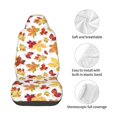 thumbnail image 4 of Wukai Autumn Leaves 1 Full Set Car Seat Covers with Soft Padding Universal Auto Front Seats Protector and Cushion Mat, 4 of 5