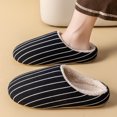 thumbnail image 4 of Yindaity House Slippers Fuzzy House Slippers for Women Fluffy Memory Foam Suede Slippers with Collar Indoor Outdoor(Black,15.99), 4 of 8