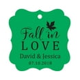 thumbnail image 1 of Darling Souvenir Fall in Love Automne Faveur de Mariage Tags Bonbonnière Personnalisée Tags-Vert-100 Tags, 1 of 1