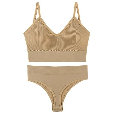 

Gathered thinlarge size sports French triangle cup bra set underwear