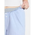 thumbnail image 4 of No Boundaries Cotton Boxer Pants with Rollover Waist, 31.5'' Inseam, Women's XXS-XXL, 4 of 5