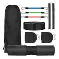thumbnail image 1 of Kit De 9 En 1 Cojín Protector Cuello Para Barra Fitness Gym Xtellar negro, 1 of 4