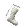 thumbnail image 4 of Xuniizn Christmas Stockings Bulk, Assorted Festive Xmas Stockings for Fireplace Mantel Decor, Traditional Holiday Ornaments, Christmas Decorations for Home, Polyester, White, 4 of 7