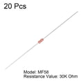thumbnail image 2 of 20PCS Termistores NTC Resistores MF58 3950B 30K Ohm Sensor de temperatura sellado en vidrio, 2 of 3