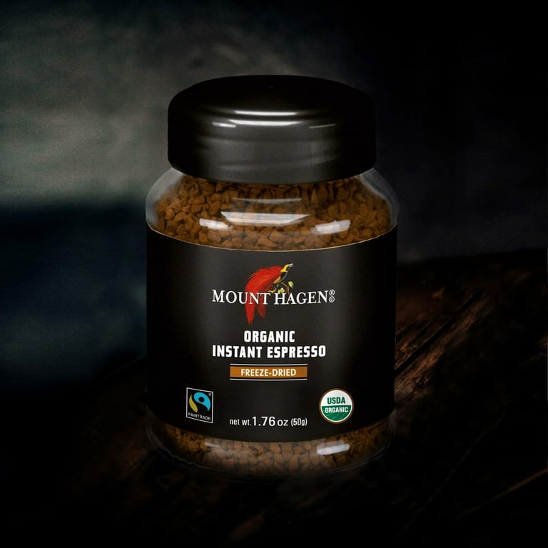 Mount Hagen, Instant Espresso Ground Coffee, 3 Pack, Organic