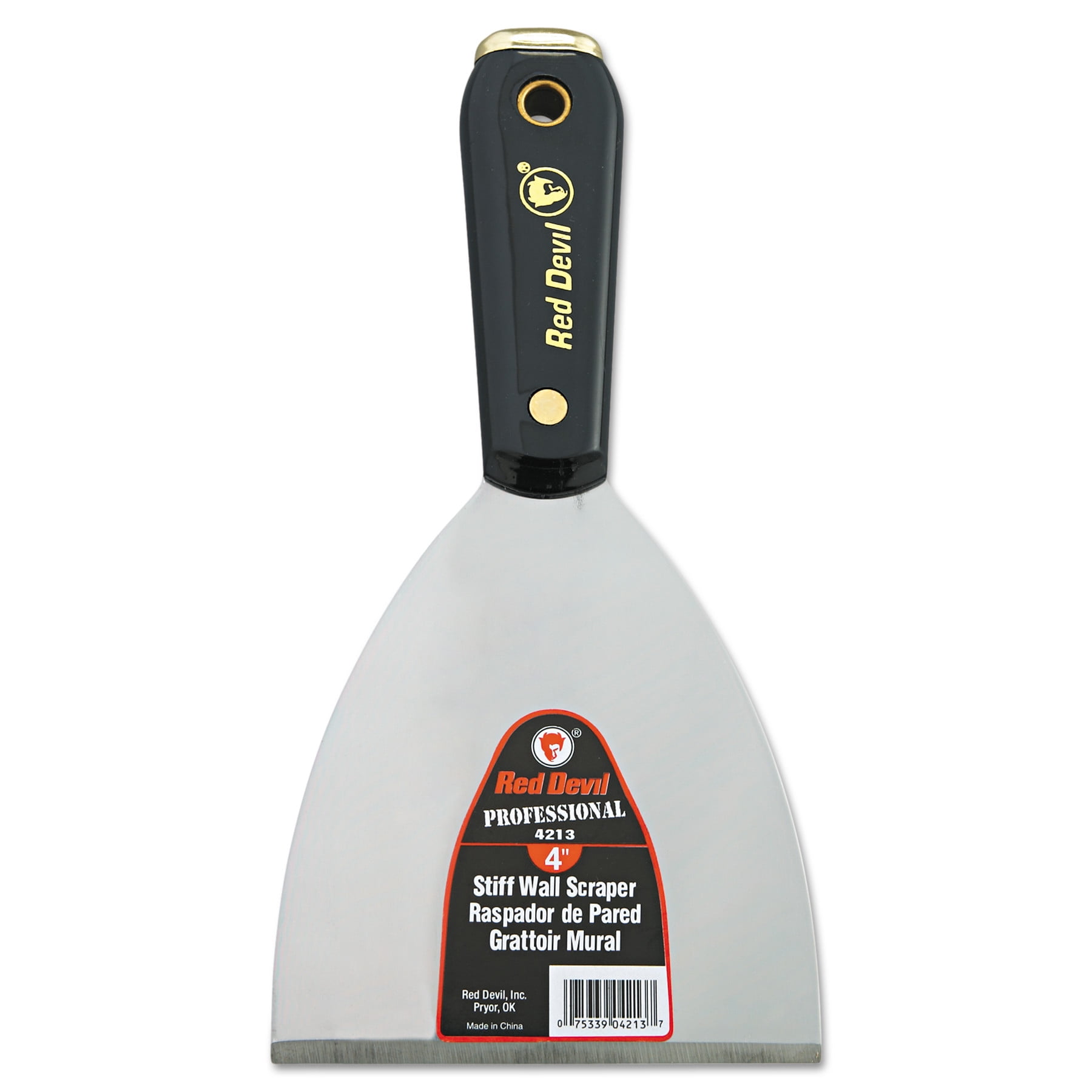 Red Devil 4200 Series Wall Scraper, 4" Nylon Handle by RED DEVIL INC