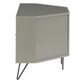 thumbnail image 3 of Bowery Hill Modern Wood Multi-Storage Corner TV Stand in Gray, 3 of 11