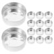 thumbnail image 2 of ColoMX 150 recipientes pequeños de aluminio para velas de té: latas vacías de metal para aromaterapia - Vasos reutilizables para velas de té, 2 of 8