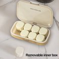 thumbnail image 6 of Plastic Portable Storage Box, 8-Compartment Sealed Organizer for Vitamins, White, 5.19x3.42x1.14in, Moisture-Proof & Easy to Clean, 6 of 6