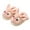 Pink, variant on XIMIN Toddler Non-Slip Closed Toe Slip On Fuzzy Slipper Girls Boys Cute Cartoon Puppy Plush Cute Soft Indoor Bedroom Slipper Foam House Shoes
