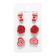 thumbnail image 2 of February 14 Festive Wooden Studs Earrings 6-Piece Set Personalized Heart-Shaped Rose Earring Set Gift Earrings For Women, 2 of 6
