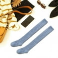 thumbnail image 6 of yuksok Thigh High Socks Leg Warmers Winter Warm Costume Sleeping Socks Foot Wrap Boot Stockings over Knee Socks for Home Living Room Blue, 6 of 9