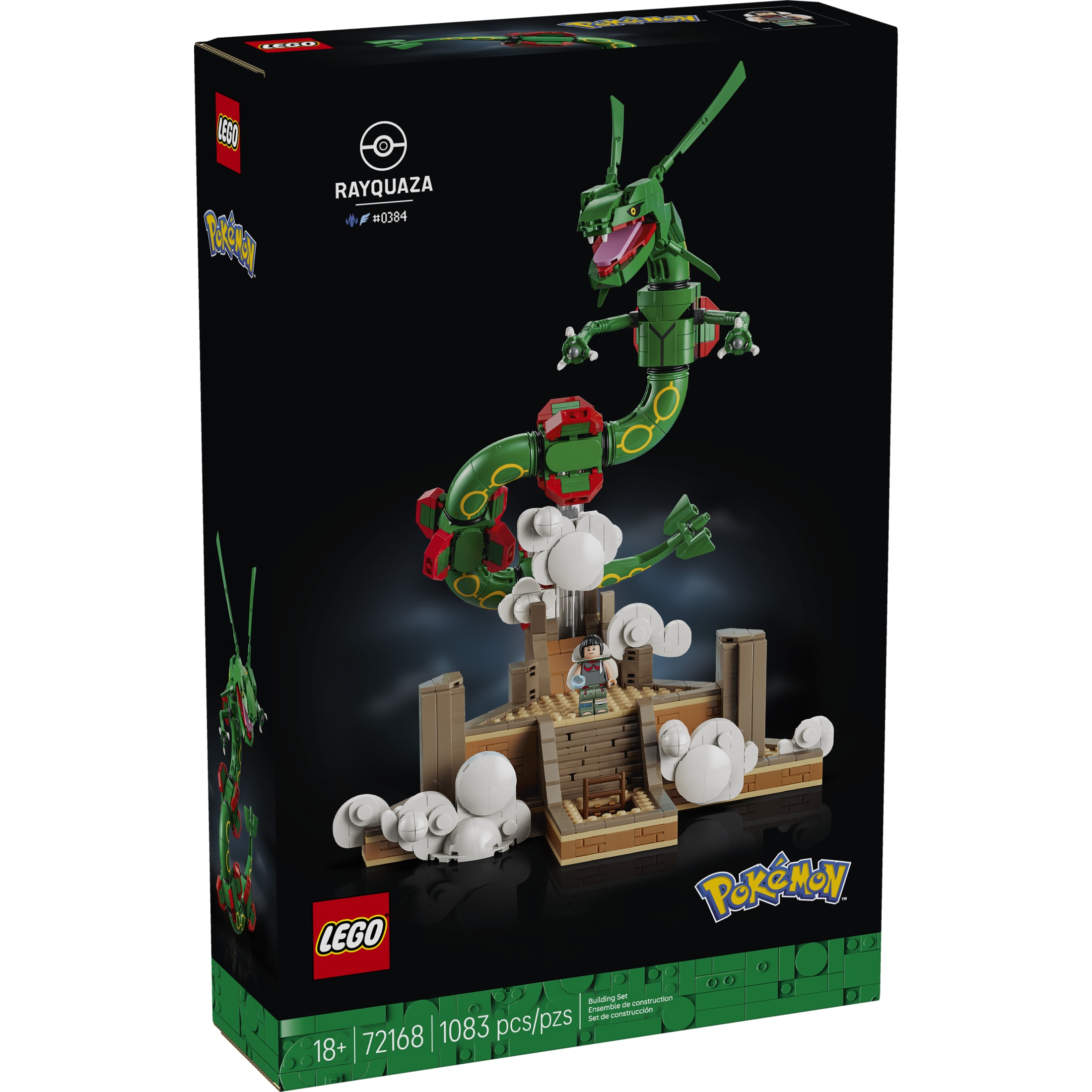 LEGO Pokémon Rayquaza - Set de Construcción Coleccionable para Adultos, Mayores de 18 Años - Figura de Pokémon Articulada para Exhibir - Decoración para Escritorio, Estante u Oficina en Casa - Regalo para Hombres y Mujeres - 72168 2
