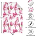 thumbnail image 3 of Dreamtimes Soft Absorbent Reusable Kitchen Towels, Set of 4|28x18 in, Pink Magnolia Flowers Dining Kitchen Living Room Tea Towels Dish Towels Decorative Towels, 3 of 7