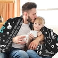 thumbnail image 2 of Flannel Uncle Throw Blanket, 60" x 50", Great Uncle Gifts from Nephew, Christmas Bday Present for Uncle, Soft Durable Skin Friendly Lightweight, 2 of 6