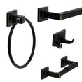 thumbnail image 1 of Bennington Redwood Series 4 Piece Bath Hardware Bathroom Accessory Set, Oil Rubbed Bronze, 1 of 3