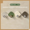 thumbnail image 3 of No Punching Green Dormitory Miscellaneous Items Hooks Jewelry Hanging Hooks Wall Mounted Bathroom Clothes Wall Mounted Racks 4pcs, 3 of 5