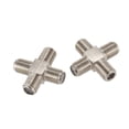 thumbnail image 4 of 5-Pack 4-way F-Type Coax Cable Splitter Combiner Female to 4 Female for Video VCR Antenna TV Cable Satellite,Silver, 4 of 8