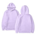 thumbnail image 4 of Breezora Women's Casual Hoodie and Pants Lounge Set Cozy Winter Warm Two Piece Outfit for Everyday Wear XXXL Size Purple, 4 of 5