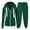 Green#01, variant on Bloomae Womens Full Zip-Up Hoodie Tracksuit Set Long Sleeve Drawstring Casual Hooded Pullover Sweatshirts and Jogging Suits Workout Gym 2 Piece Outfits with Pockets