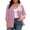 Purple, variant on Miqool Women's Plus Size Blazer Casual 3/4 Sleeve Shawl Collar Open-Front Suit Jacket Solid Lightweight Work Office Blazer