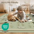 thumbnail image 4 of ODIKA 6'x9' Washable Area Rug Easy Care, Non-Shedding, Hunting Mallard Theme Vintage Stones Reeds Fishing Lure Motif for Queen Size Bedroom Under Bed Master Suite, 4 of 7
