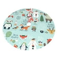 thumbnail image 3 of Kll 30" Christmas Tree Skirt Christmas Winter Animals Xmas Tree Skirts Mat For New Year Xmas Holiday Party Indoor Outdoor Home Decoration, 3 of 9