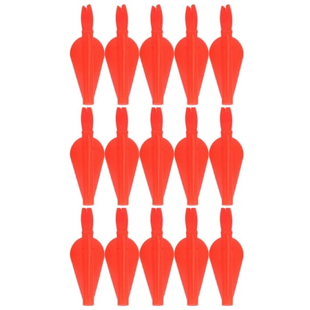 Voiceine 15PCS Plastic Archery Arrow Tail Field Shooting Practice Arrow Tail