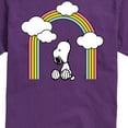 thumbnail image 2 of Peanuts - Snoopy Looking Up Rainbow - Men's Short Sleeve Graphic T-Shirt, 2 of 5