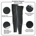 thumbnail image 4 of tasrioml 1Pc Sports Knee Pad Shin Guard High Elastic Breathable Impact Resistant Shin Sleeve Protective Football Equipment, 4 of 8