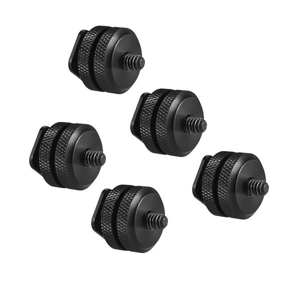 5pcs Camera Hot Shoe Mount to 1/4"-20 Tripod Screw Adapter