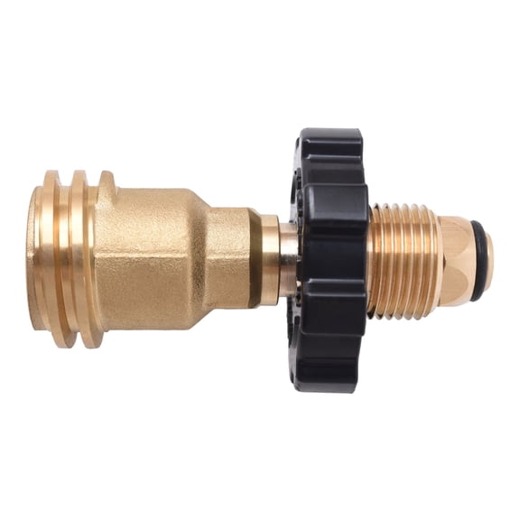 Flame King Propane Tank Adapter, Converts Pol to Qcc1 Type, Reliable Connection Conversion, 4.5 Inches, 1 Count
