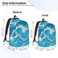 thumbnail image 3 of Yiaed Heart Shaped Cloud Print Backpack, Premium Laptop Backpack, Travel Backpack for Women, Lightweight Backpacks, Comfortable Back Pack-Small, 3 of 7