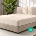 thumbnail image 3 of Bare Home 2-Pack Fitted Sheets - Premium 1800 Collection - Ultra-soft - Deep Pocket - Twin XL, Sand, 3 of 7