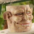 thumbnail image 2 of Pot de Fleurs Visage Humain Horreur Décoration Maison Halloween, 2 of 5