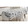 thumbnail image 1 of Ambesonne Dog Lover Tablecloth Rectangular Table Cover, Dachshund Puppies, 52"x70", Multicolor, 1 of 3