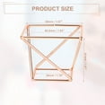 thumbnail image 4 of Unique Bargains Square Beauty Egg Holder Drying Stand Cosmetic Egg Holder Metal Sponge Egg Case Rose Gold Tone, 4 of 7