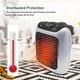 thumbnail image 5 of 800W Fan Heater with Remote Control and US Plug Compact Socket Heater, 5 of 5