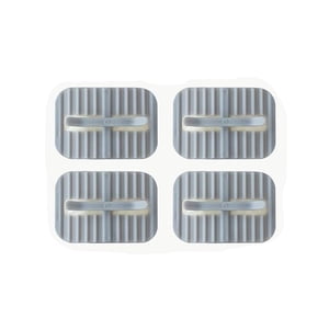 4 Pièces Corbeille Porte-bags Clip Sacs en caoutchouc Clips de fixation Accueil Salon Bureau Chambre Cuisine Salle de bains Gris