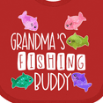 thumbnail image 4 of Inktastic Grandma's Fishing Buddy with Colorful Fish Boys or Girls Baby Bib, 4 of 4
