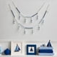 thumbnail image 3 of Decoración Colgante de Madera con Forma de Viento Marino para el Hogar, Estilo Mediterráneo, con Lámpara de Perlas, Artículos Colgantes en Forma de Torre, 3 of 10