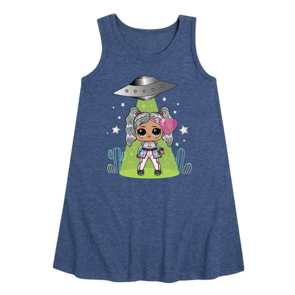 LOL Surprise! Dolls - Astro Alien Doll - Spacecraft - Toddler & Youth Girls A-line Dress