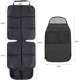 thumbnail image 2 of Jinsinto Seat Protector + Car Organizer, Car Seat Protector Kit Against Dirt, Multi-Function and Easy to Clean Black, 2 of 5