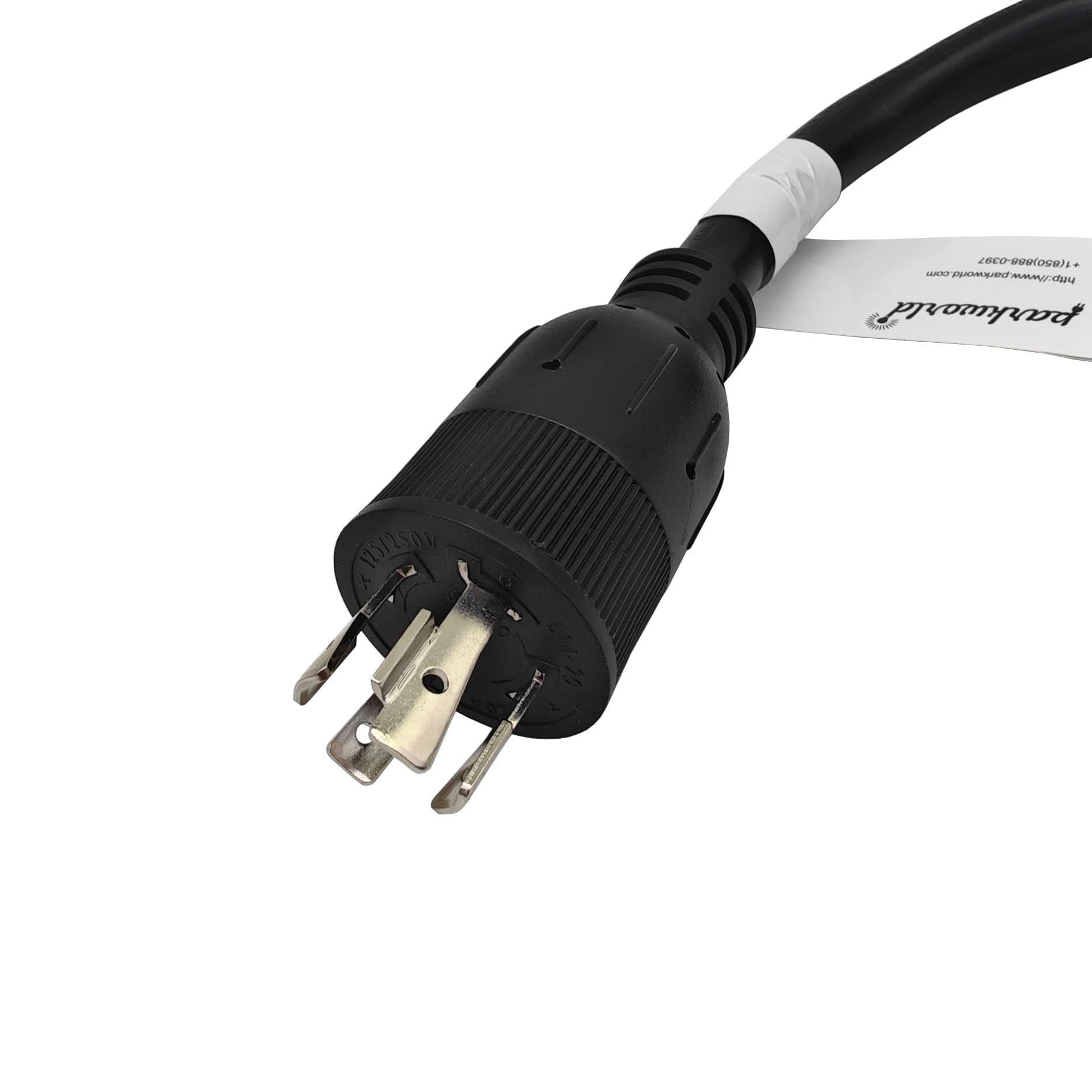 Parkworld 79148 Welder Adapter Cord 4-Prong Generator 20A Locking L14-20P Male to Welder 60 AMP 14-60R Female with Handle (Also for EV and RV)