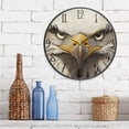 thumbnail image 6 of Acrylic Circular Clock 9.5x9.5 Inch Circular Clock Decorative Clock Creative Clock Dual-Purpose Clock Wall Clock Clock Decorate Your Space American Eagle, 6 of 9