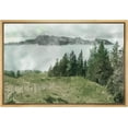 thumbnail image 4 of IDEA4WALL Framed Canvas Art Wall Decor Woodland Nursery Decor Green Pine Forest Landscape illustration Nature Wilderness Print Panoramic Chic Warm for Dorm Home Office - 16"x24" Natural, 4 of 5