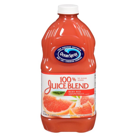 Ocean Spray 100% Juice Blend Ruby Red Grapefruit 1.77L