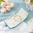 thumbnail image 4 of 1pc Lint Jewelry Packaging Velvet boxes Teal 10x4.7x9.9cm, 4 of 9