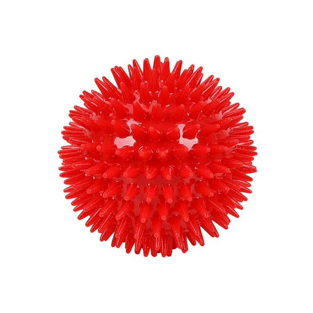 Lacyie Dog Squeaky Ball Pet Spike Ball Fetch Chewing Ball Teething Toy